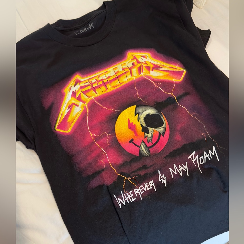 J Balvin x Metallica graphic t shirt